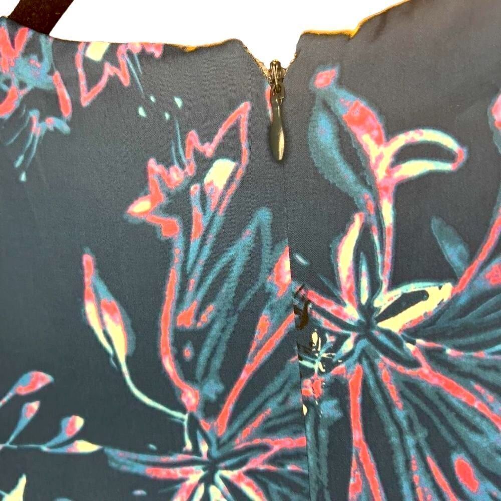 Rachel Roy Women's Blue Floral Fit & Flare Dress Size 16 NWT - Picture 5 of 7